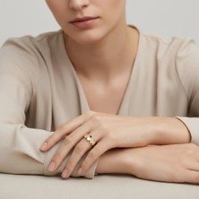 Stil Incisi/xupıng Jewelry Zeyna Zirkon Taşlı Yüzük