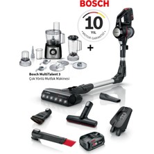 Bosch Mutfak Robotu Multitalent 3 800W Siyah ''50 Fonksiyon, Karıştırma Kabı 2.3l , Mikser 1l, Evrensel Bıçak, Kesme ve Rendeleme (Ince, Kalın)''