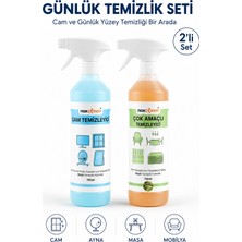 Noxclean Günlük Temizlik Seti 2’li 750 ml Cam Temizleyici + Çok Amaçlı Temizleyici Sprey