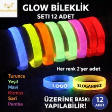Urfakent Kalın Bileklik 12’li Set | Baskıya Uygun Renkli Model