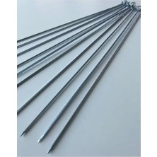 Byanes 10 Adet Kare Ciğer Kuşbaşı Şiş, 50 Cm, 3 mm Kalınlık, Lezzetli ve Pratik