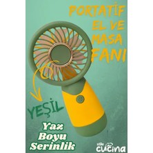 Byanes Taşınabilir Mini El ve Masa Fanı, USB Şarjlı Soğutucu, Hafif ve Kullanışlı