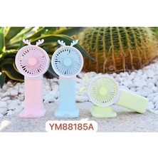 Byanes Mini Taşınabilir Şarjlı Fan, El ve Masa Için Çoklu Hız Seçeneği