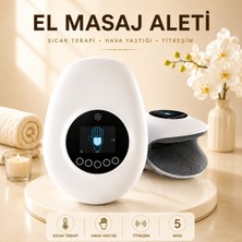 Raylax Isıtmalı ve Titreşimli Akıllı El Masaj Aleti - Şarjlı Hava Yastıklı Masaj Cihazı