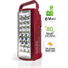 Byanes USB Şarjlı Kamp Lambası, 80 Saat Aydınlatma, 24 Led, 6V Akülü