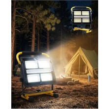 Byanes Enerji Tasarruflu Solar ve USB Şarjlı LED Kamp Feneri, Ayarlanabilir Işık