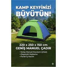 Byanes 6 Kişilik Su Geçirmez Kamp Çadırı, Kolay Kurulum, Çantalı, Aile Boyu