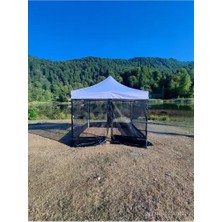 Byanes 3x3 M Altıgen Gazebo Tentesi, Sineklikli Bahçe ve Kamp Çadırı