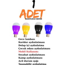 Byanes Taşınabilir USB Gece Lambası, Beyaz Işık, Kitap Okuma, Çocuk Odası Aydınlatması