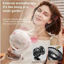 Byanes Taşınabilir Mini Fan, Şarjlı, LED Ekranlı, Çok Amaçlı Serinletici