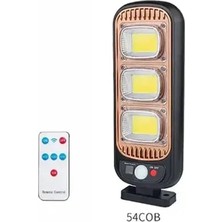 Byanes Güneş Enerjili 54 LED Hareket Sensörlü ve Uzaktan Kumandalı Işıltı