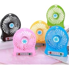 Byanes Mini Şarjlı Vantilatör, Taşınabilir Masaüstü ve El Fan 3 Kademe