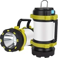 Byanes 47703 Şarjlı El Feneri 8+5WATT 3000 Mah Kamp Şarj LED Orman Keşif Kablosuz