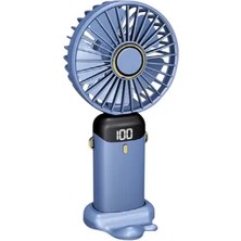 Byanes Taşınabilir USB Mini El Fanı, LCD Göstergeli, 12000 Rpm, Şarjlı, Cep Fanı