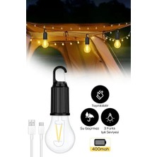 Byanes Taşınabilir LED Ampül, Outdoor ve Bahçe Kullanımı, Şarjlı ve Hafif