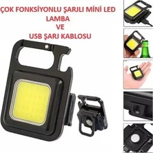 Byanes Mini LED Mıknatıslı Şarjlı Çadır ve Anahtarlık Işık Feneri