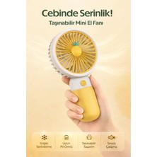 Byanes Mini Taşınabilir Sessiz Meyve Temalı El Fanı, Şarjlı ve Hafif Tasarım