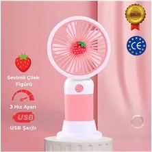 Byanes Taşınabilir Mini Fan, 3 Kademe Hızlı El ve Masaüstü Vantilatör