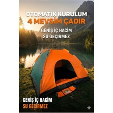 Byanes 6 Kişilik Otomatik Kamp Çadırı, Su Geçirmez Tam Set, Kolay Kurulum