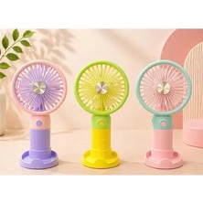 Byanes Taşınabilir Şarjlı Mini El Fanı, 3 Kademe, USB Güçlü ve Sessiz Vantilatör