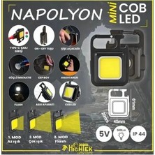 Byanes Mini Cob LED El Feneri, Taşınabilir ve Güçlü Işık Kaynağı