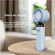 Byanes Şarjlı Mini El Fanı, 12000 Rpm, 0-120 Hız Ayarlı, Masaüstü Vantilatör