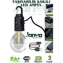 Byanes 2’li Taşınabilir LED Kamp ve Bahçe Lambası, 10W, Askılı, Kırılmaz Işık