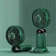 Byanes Mini Klima El Fanı, LED Göstergeli, Şarjlı, 5 Kademe Hız, Serinletici, Parfümlü