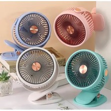 Byanes Taşınabilir Şarjlı Fan, 3 Kademeli, Mini Klima, 360° Dönen Vantilatör