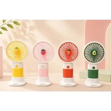 Byanes Mini El Fanı, Renkli USB Şarjlı, Sessiz ve Taşınabilir Vantilatör