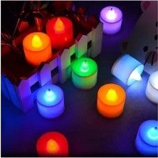 Byanes Kırmızı Mini LED Mumlar, 3 Adet, Sıcak ve Şık Aydınlatma Seti