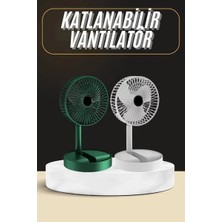 Byanes Katlanabilir USB Şarjlı Mini Masaüstü Fan ve Telefon Tutucu