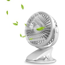 Byanes Mini Fan Usb, Standlı, Mandallı, 2 Kademeli, Taşınabilir, Çok Yönlü, Serinleten