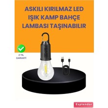 Byanes Akıllı Sensörlü USB Şarjlı Kamp Lambası, Pratik ve Güçlü Işık Kaynağı