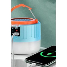 Byanes 1200MAH Solar Güneş Enerjili Kamp Feneri ve Powerbank, 2'si Bir Arada