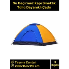 Byanes Su Geçirmez Kapı Sineklikli Kamp Çadırı, Kolay Kurulum, Dayanıklı Kumaş