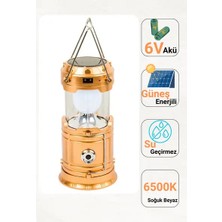 Byanes Taşınabilir 20W Solar Fener, 6500K, 320 Lümen, IP65, USB Şarjlı, Güneş Enerjili