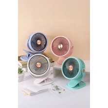 Byanes Sessiz Mini USB Klipsli Taşınabilir Masaüstü Fan, Hafif ve Pratik Kullanım