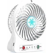 Byanes Mini Vantilatör Fan, Pazarız 3 Kademeli Masaüstü ve Araç Şarjlı
