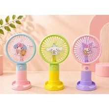 Byanes Mini El Fanı, 3 Kademe Taşınabilir USB Şarjlı, 18X10 Cm, Kompakt ve Pratik