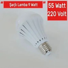 Byanes Enerji Tasarruflu 9W LED Ampul, Beyaz Işık, Acil Durum Aydınlatma