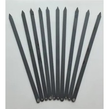 Byanes 60 cm Adana Kebap Şişi - 10 Adet Silme Kıyma Şişi, Lezzetli ve Dayanıklı