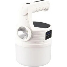 Byanes P-300W 10 Modlu Güneş Enerjili Solar Kamp Çadır Lambası LED El Feneri