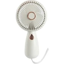 Byanes Portatif Mini El Fanı, Ergonomik Tasarımlı, Sessiz ve Işıklı Soğutucu