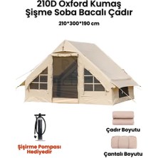 Byanes 6 Kişilik Su Geçirmez 4 Mevsim Kamp Çadırı, Dayanıklı 210D Kumaş