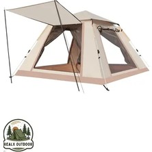 Byanes 6 Kişilik Otomatik Tenteli Çift Kapılı Kamp Çadırı 240X240X160
