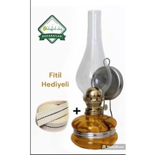 Byanes Hatay Yöresel Nostalji Otantik Gaz Lambası No:14 Sarı