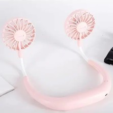 Byanes Mini Kablosuz Taşınabilir Boyun Fanı, 3 Kademe, Şarjlı, Taşınabilir, Hafif