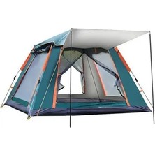 Byanes 4 Kişilik Otomatik Kamp Çadırı 215X215X145 cm Yeşil Renk ile Konforlu Kamp Deneyimi
