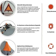 Byanes Hızlı Kurulum Otomatik Çadır, Hafif ve Dayanıklı, Kamp ve Doğa Aktiviteleri Için